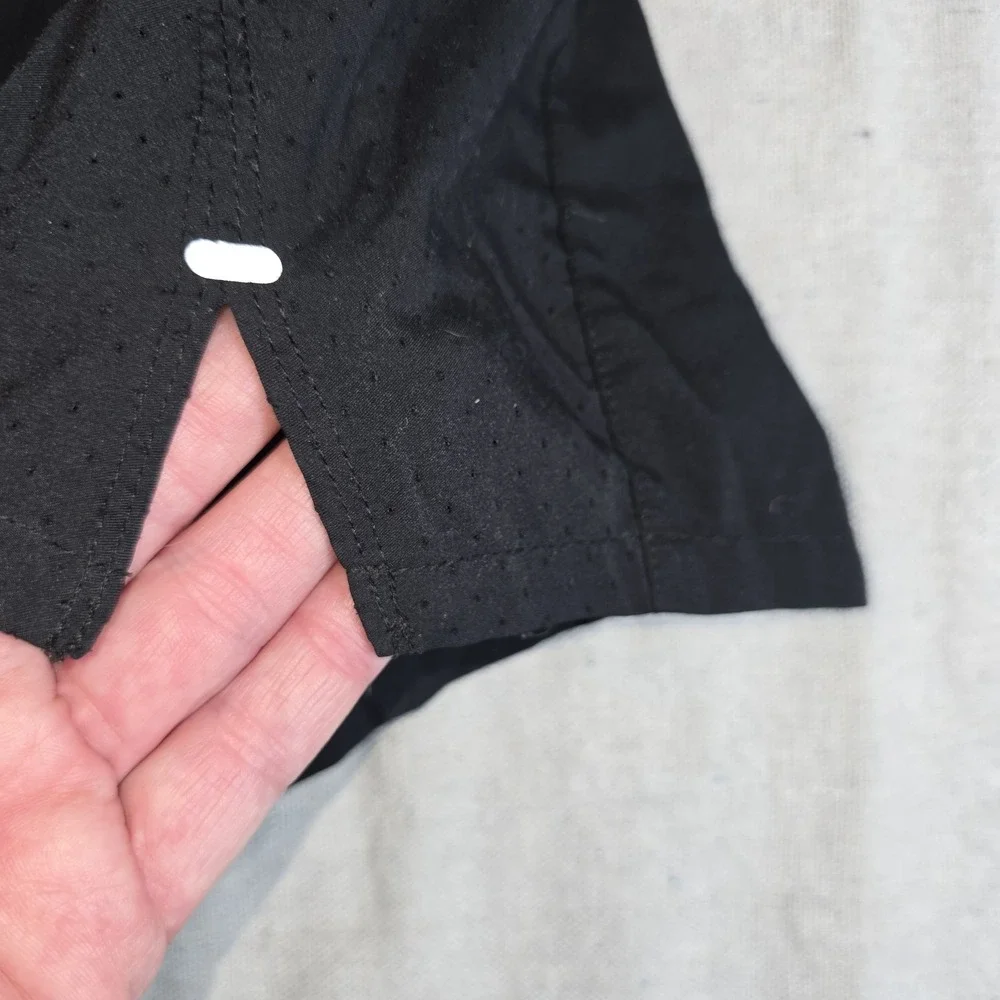 Nike Black running Shorts lined zip pocket medium gym yoga womens